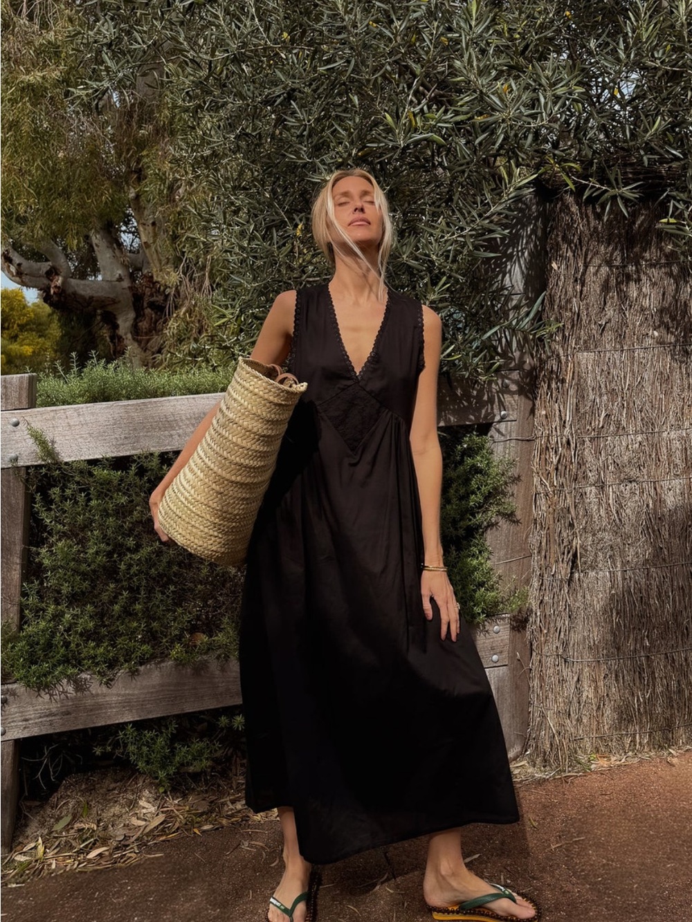 Laneway the label black vintage gown dress
